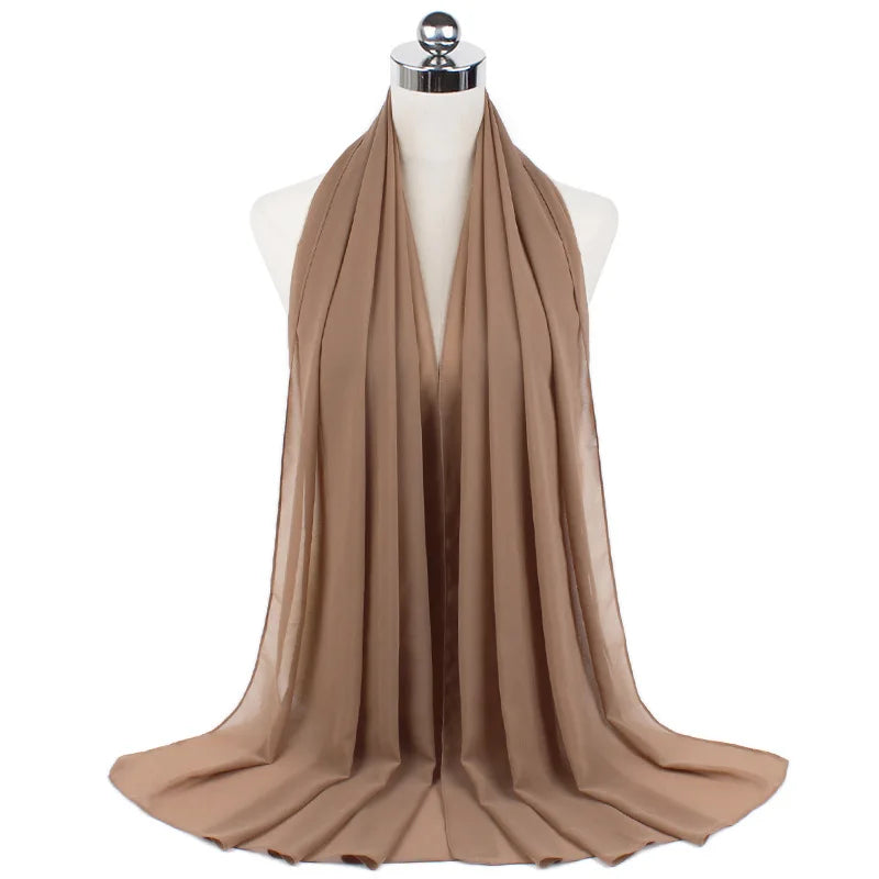 Hijab Premium en Mousseline – Léger, Doux et Élégant pour Femme Musulmane