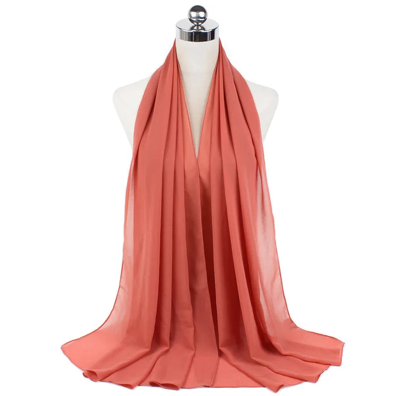 Hijab Premium en Mousseline – Léger, Doux et Élégant pour Femme Musulmane