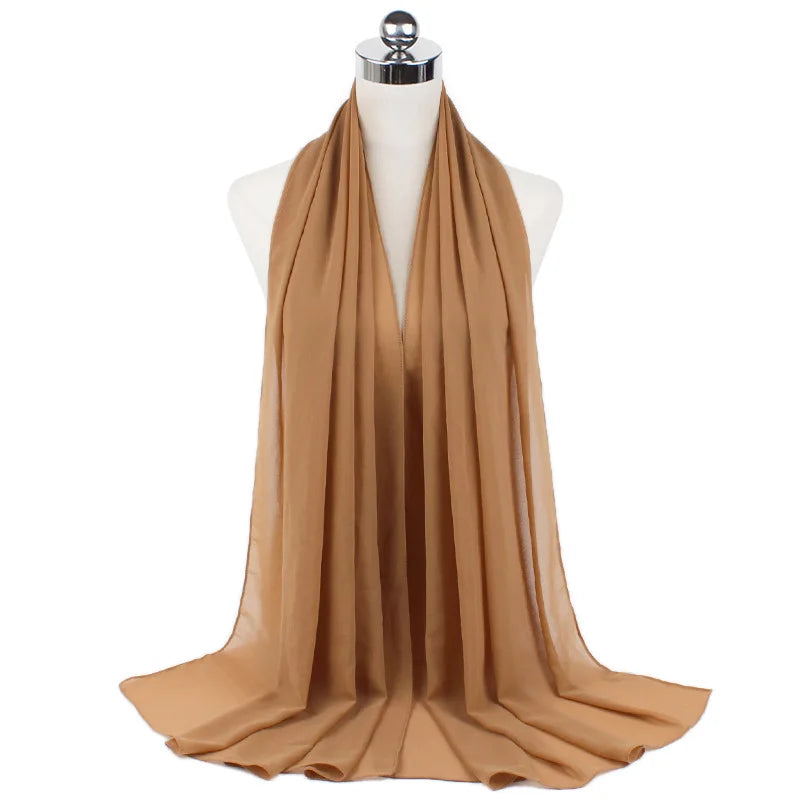 Hijab Premium en Mousseline – Léger, Doux et Élégant pour Femme Musulmane