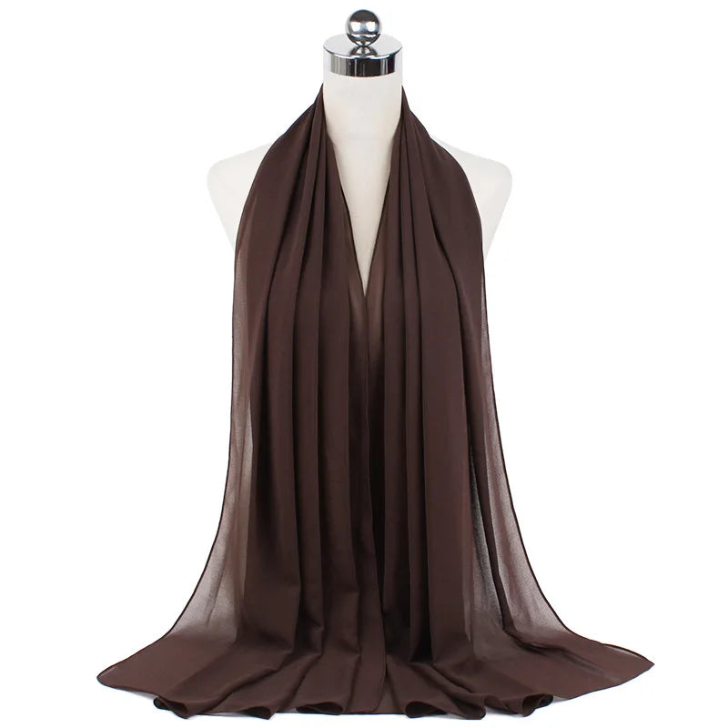 Hijab Premium en Mousseline – Léger, Doux et Élégant pour Femme Musulmane