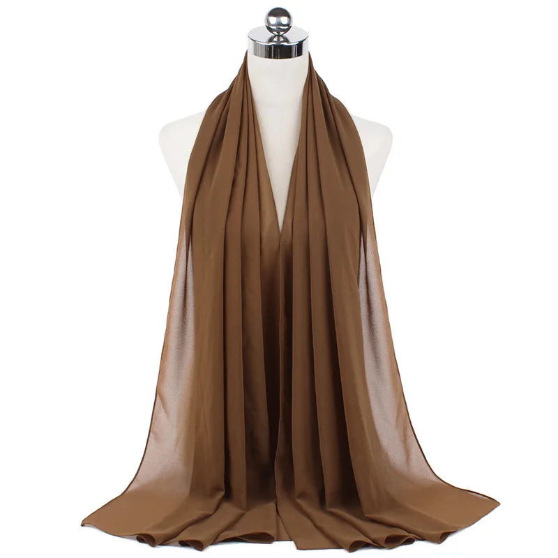 Hijab Premium en Mousseline – Léger, Doux et Élégant pour Femme Musulmane