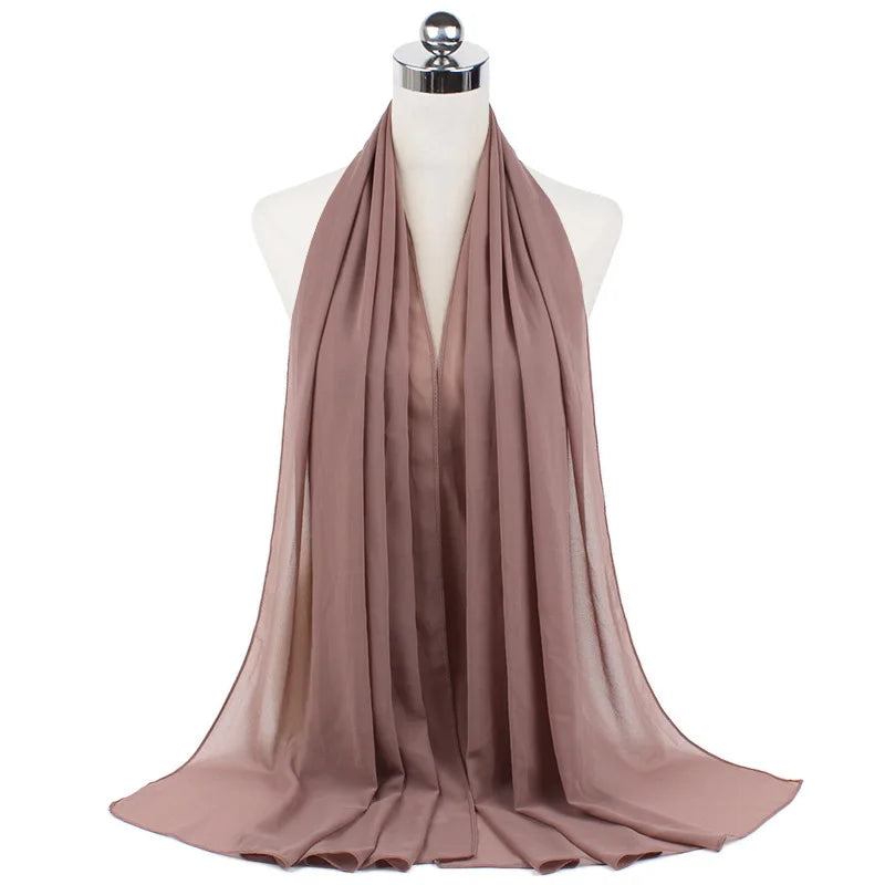 Hijab Premium en Mousseline – Léger, Doux et Élégant pour Femme Musulmane