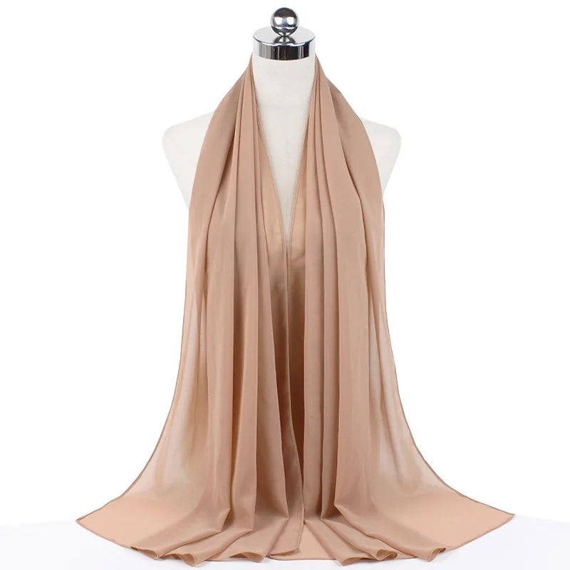 Hijab Premium en Mousseline – Léger, Doux et Élégant pour Femme Musulmane