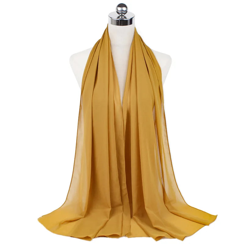 Hijab Premium en Mousseline – Léger, Doux et Élégant pour Femme Musulmane