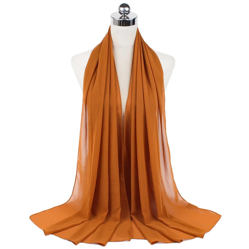 Hijab Premium en Mousseline – Léger, Doux et Élégant pour Femme Musulmane