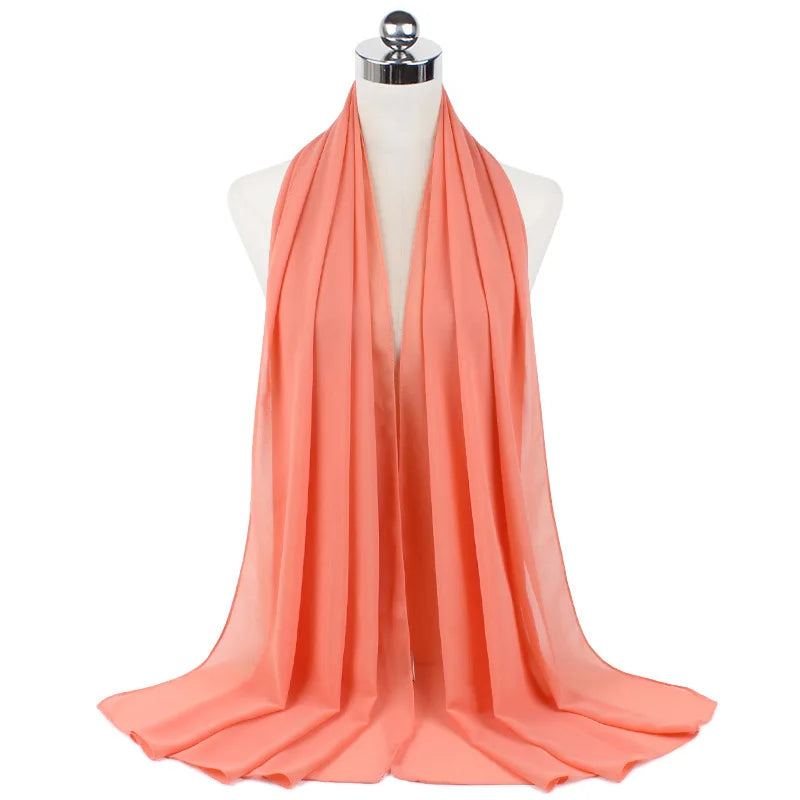 Hijab Premium en Mousseline – Léger, Doux et Élégant pour Femme Musulmane