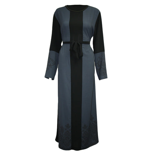 Abaya Longue Élégante Femme avec Ceinture – Manches Longues