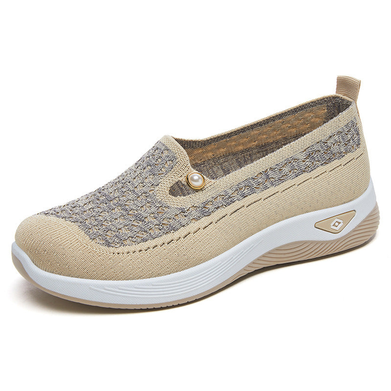 Chaussures femme légères et respirantes – Baskets confortables à enfiler pour le quotidien