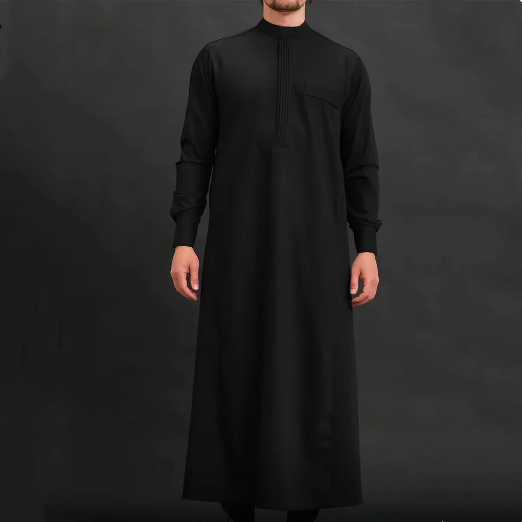 Khamis Homme Brodé Premium – Qamis Élégant Manches Longues