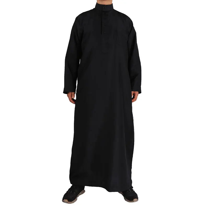 Khamis Homme Classique – Qamis Arabe Manches Longues Premium