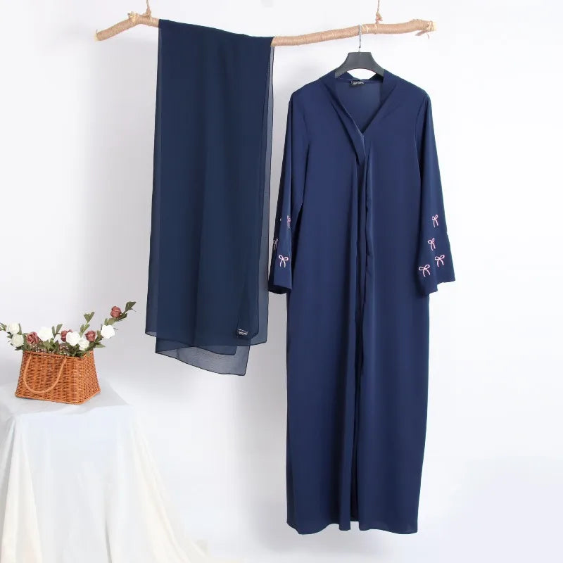 Ensemble Abaya 2 Pièces avec Hijab –