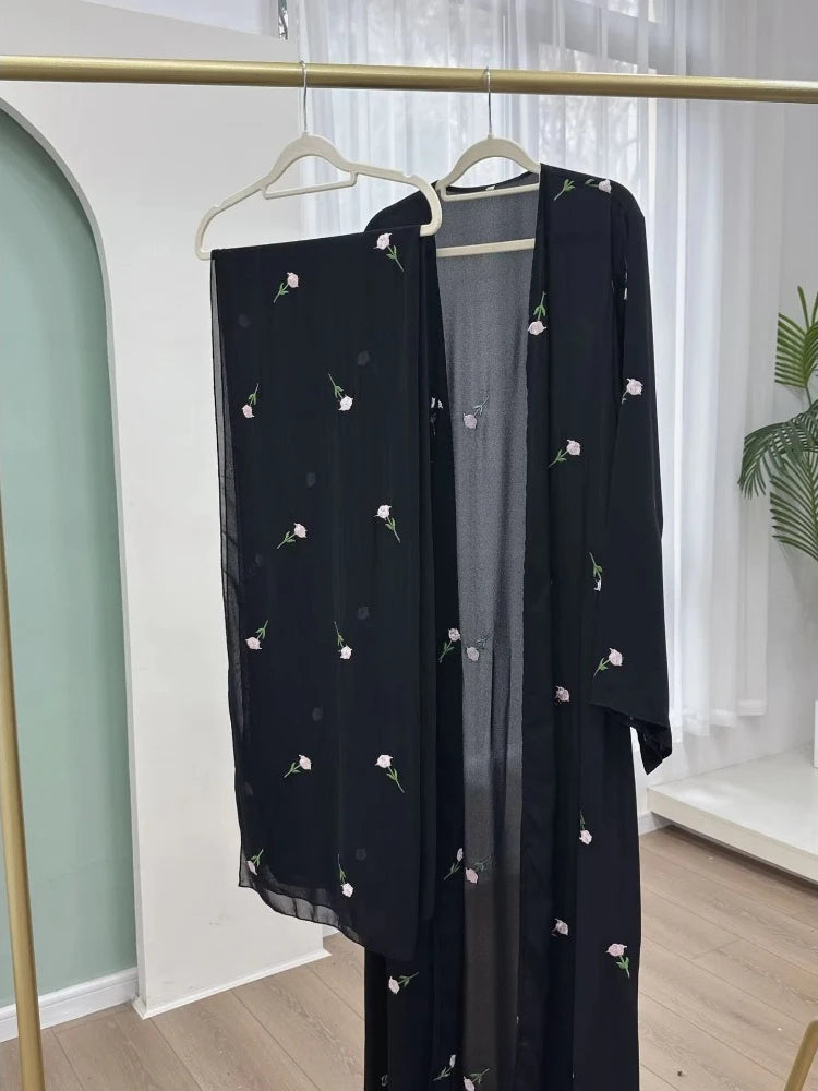 Abaya longue élégante pour femme – Style Dubaï