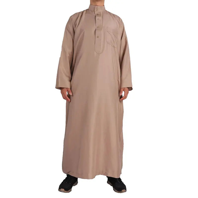 Khamis Homme Classique – Qamis Arabe Manches Longues Premium
