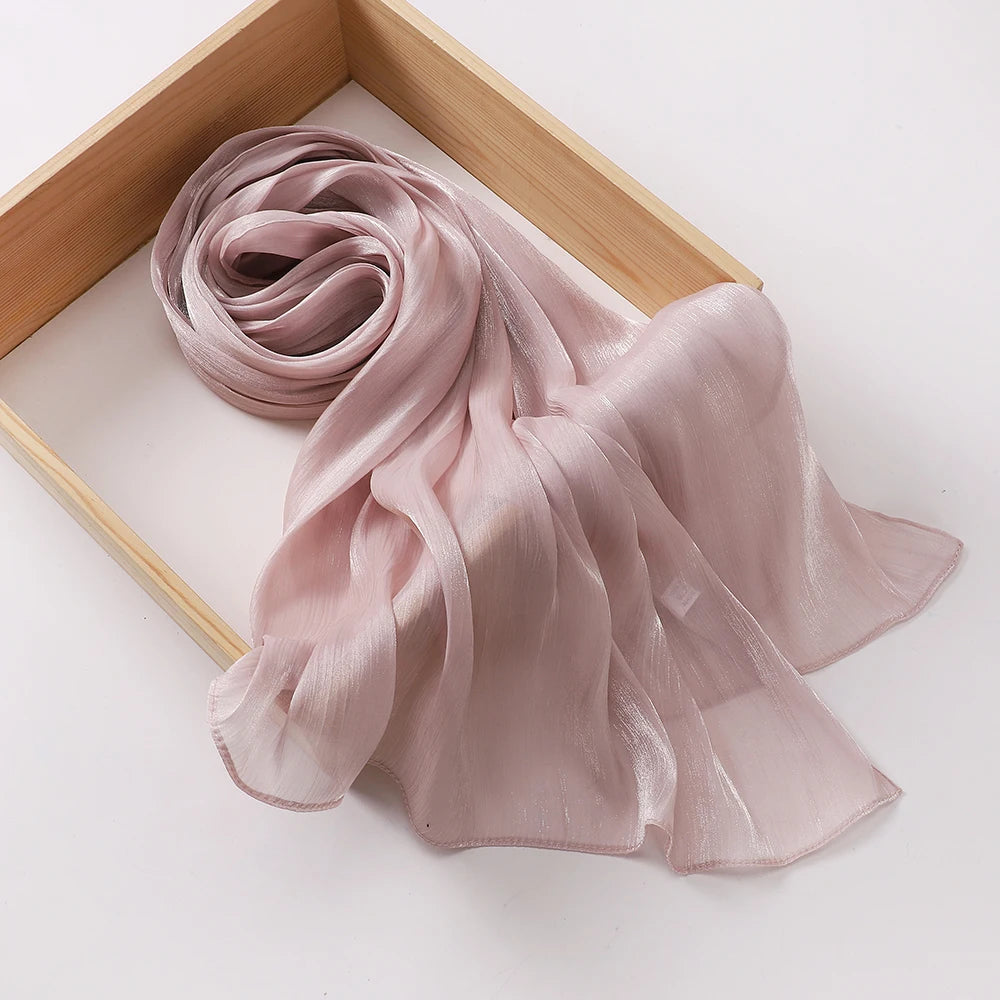 Hijab Premium en Mousseline Brillante – Léger, Respirant et Élégant pour Femme Musulmane