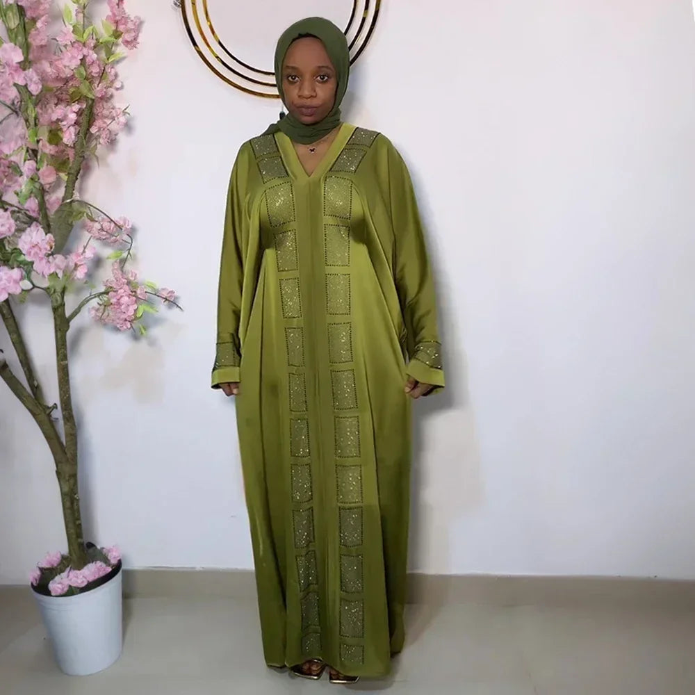 Abaya élégante pour femme - style Dubaï - caftan long