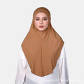 Hijab Long en Mousseline avec Bonnet Intégré – Léger, Confortable et Élégant