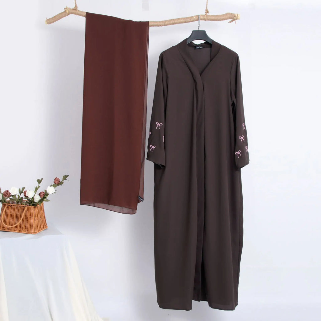 Ensemble Abaya 2 Pièces avec Hijab –