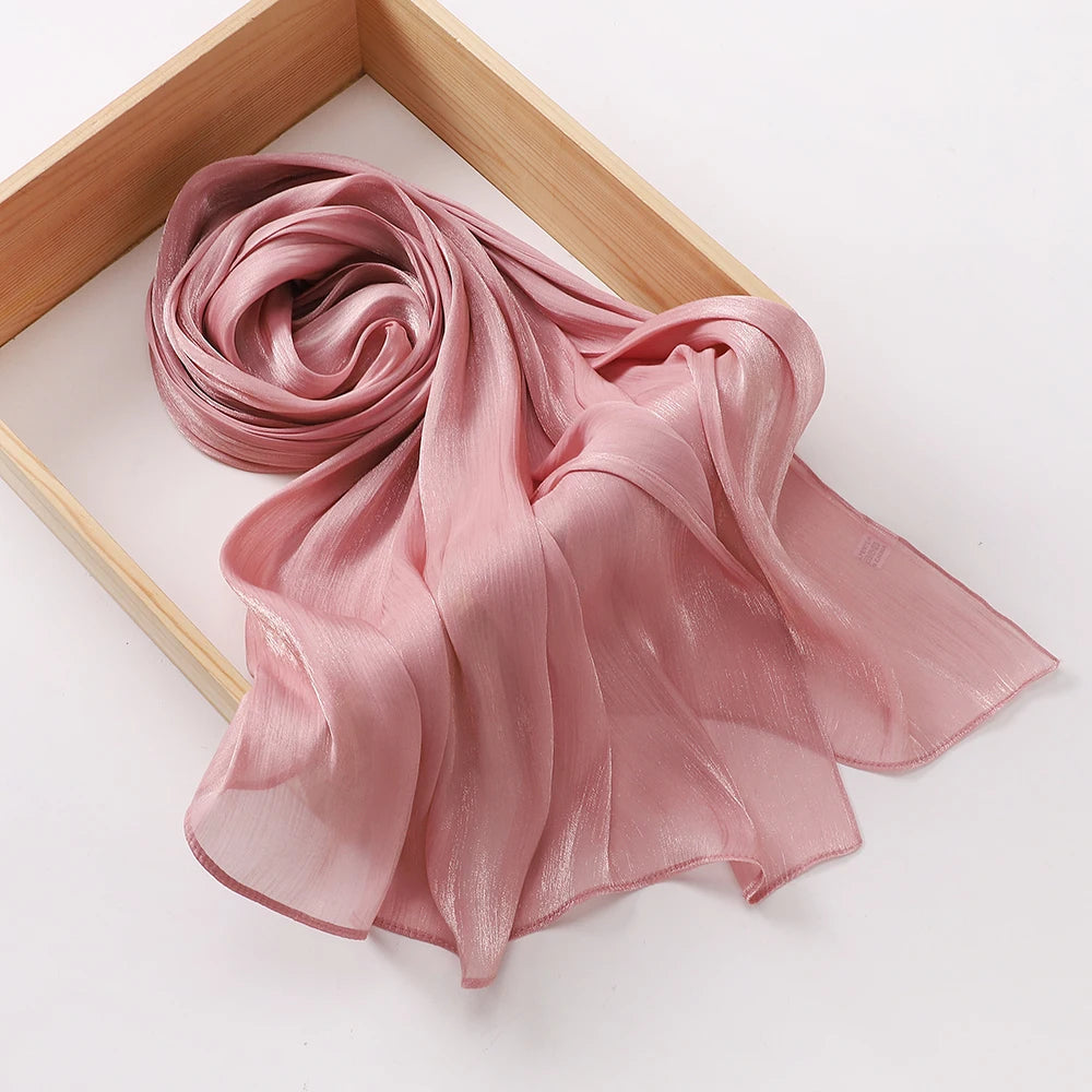 Hijab Premium en Mousseline Brillante – Léger, Respirant et Élégant pour Femme Musulmane
