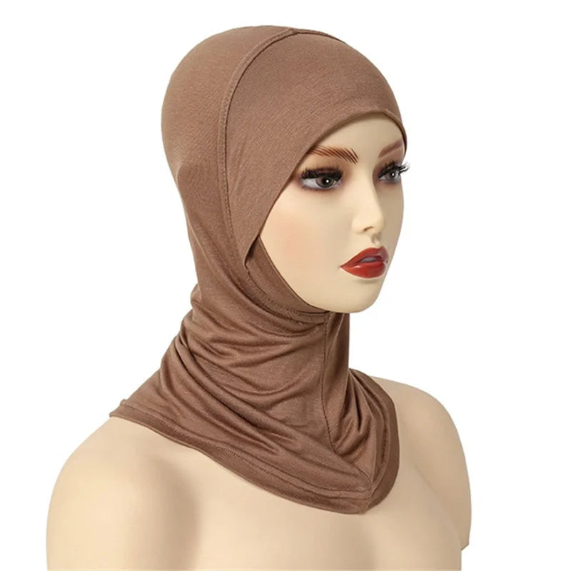 Bonnet Sous-Hijab en Coton Extensible – Couvrance Complète et Confort Quotidien