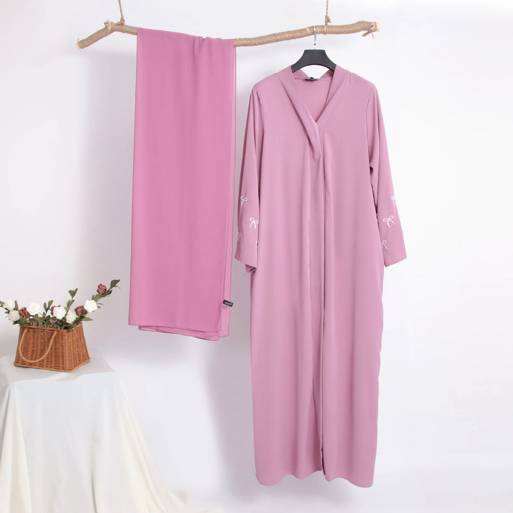 Ensemble Abaya 2 Pièces avec Hijab –