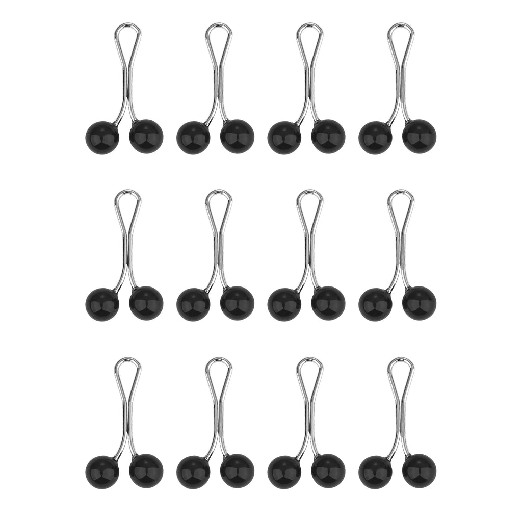 Lot de 12 Épingles à Hijab avec Perles – Broches Élégantes pour Foulard, Châle et Voile Musulman