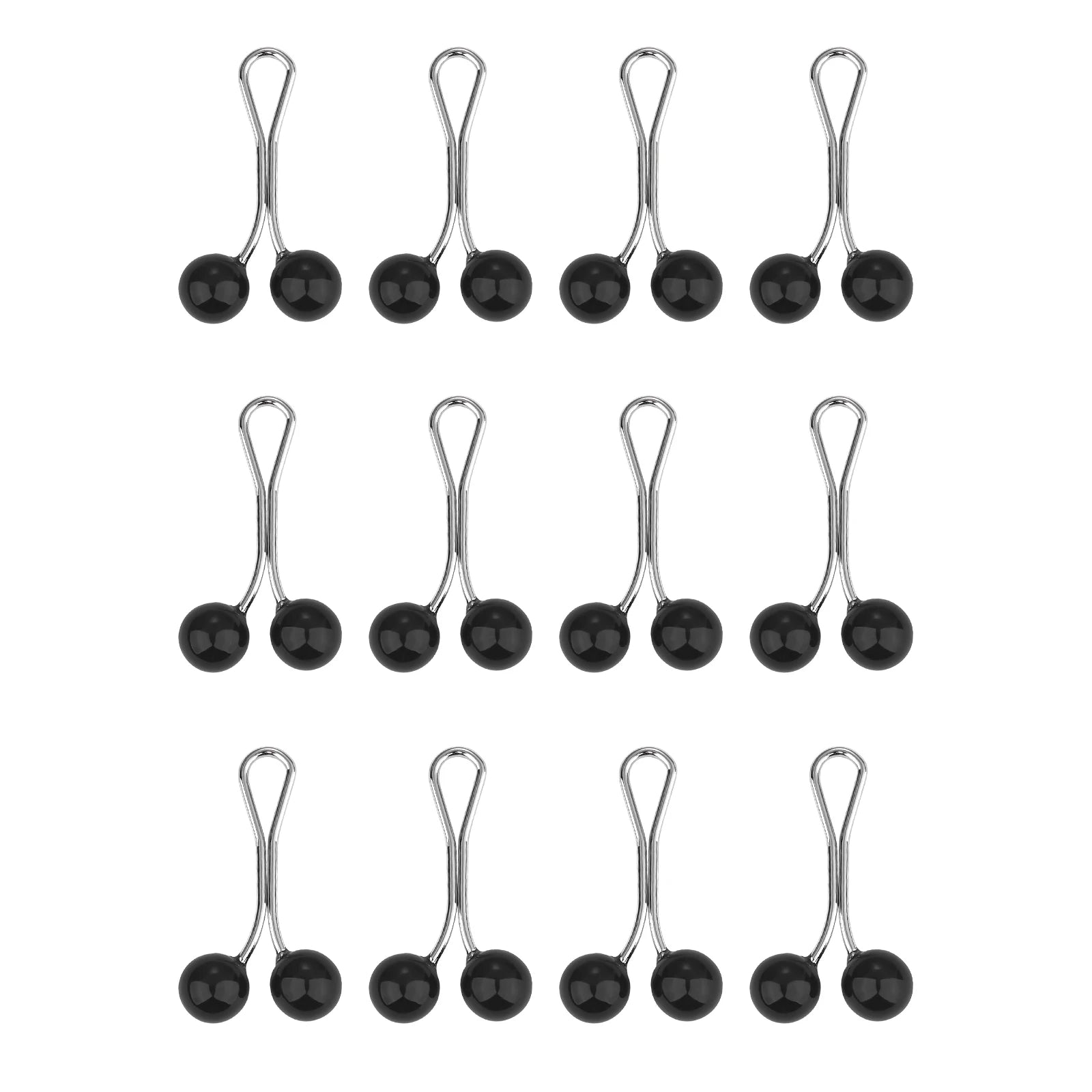Lot de 12 Épingles à Hijab avec Perles – Broches Élégantes pour Foulard, Châle et Voile Musulman
