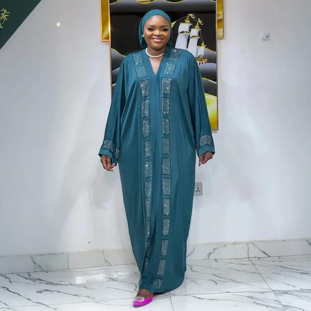Abaya élégante pour femme - style Dubaï - caftan long