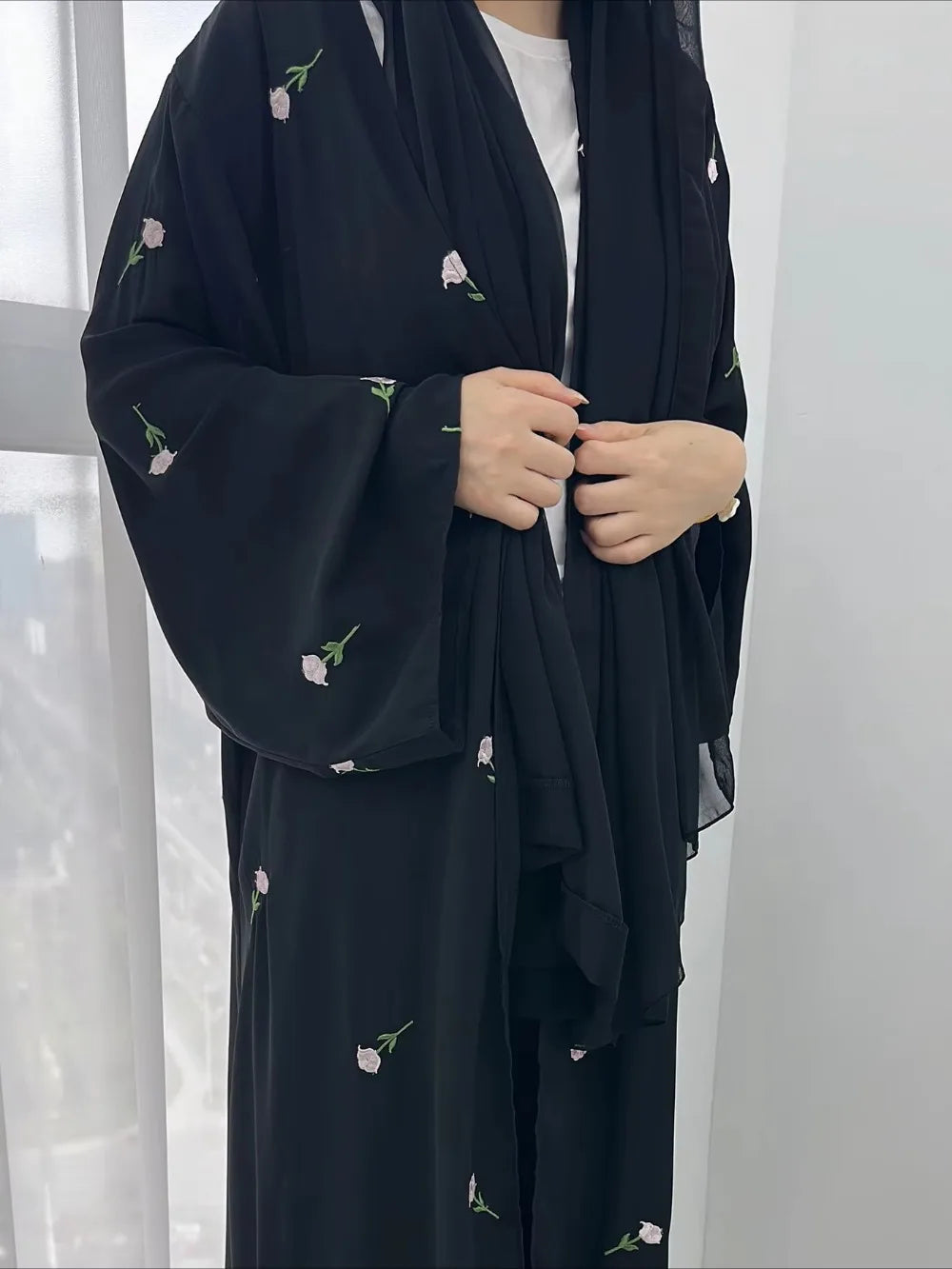 Abaya longue élégante pour femme – Style Dubaï