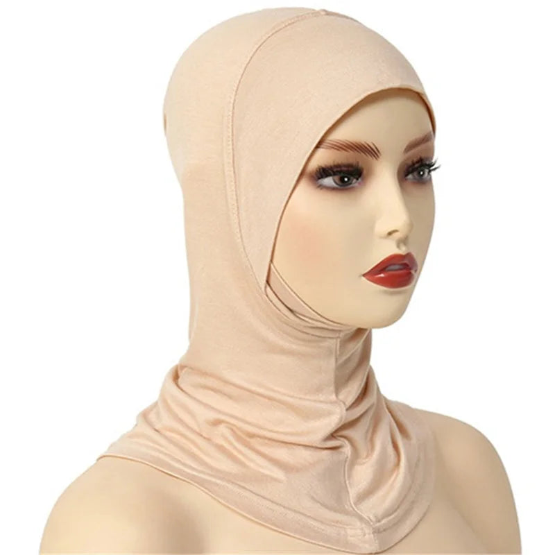 Bonnet Sous-Hijab en Coton Extensible – Couvrance Complète et Confort Quotidien