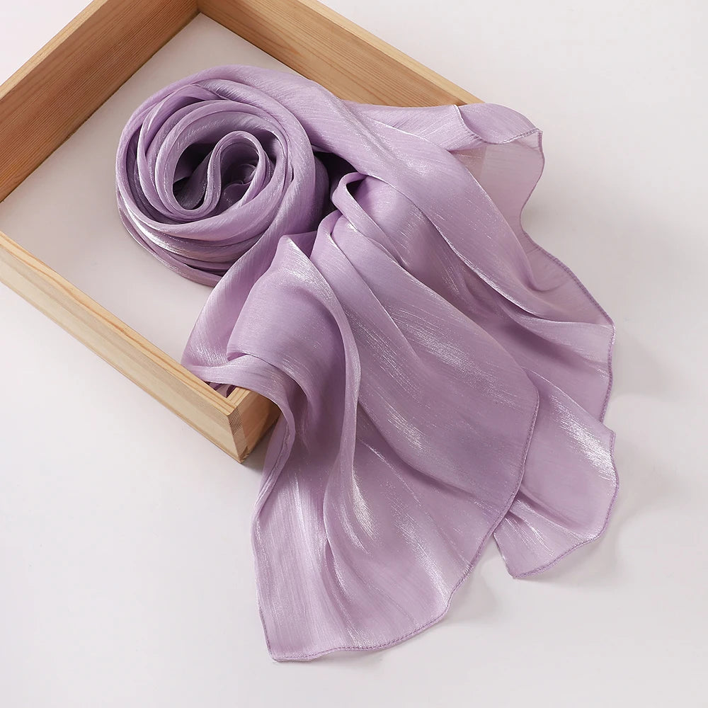 Hijab Premium en Mousseline Brillante – Léger, Respirant et Élégant pour Femme Musulmane