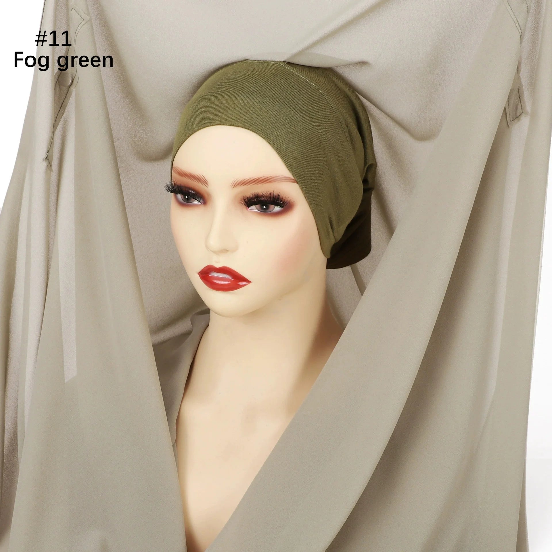 Hijab Premium Instantané avec Aimants Intégrés | Mousseline avec Bonnet | Prêt à Porter