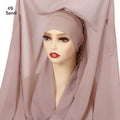 Hijab Premium Instantané avec Aimants Intégrés | Mousseline avec Bonnet | Prêt à Porter