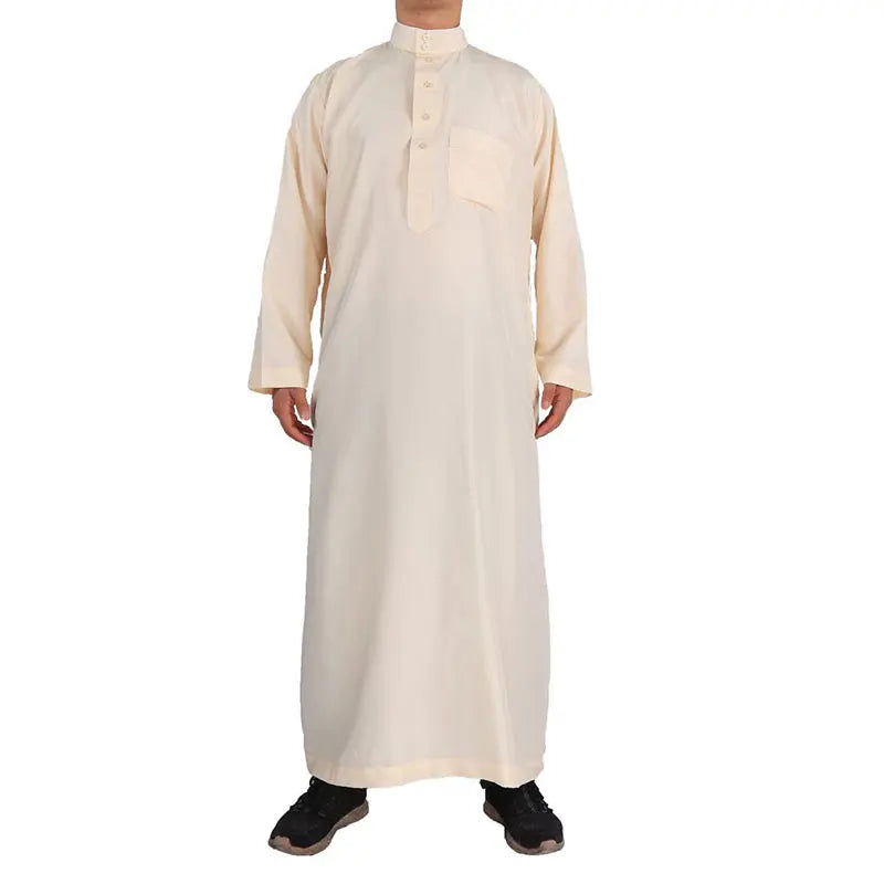 Khamis Homme Classique – Qamis Arabe Manches Longues Premium