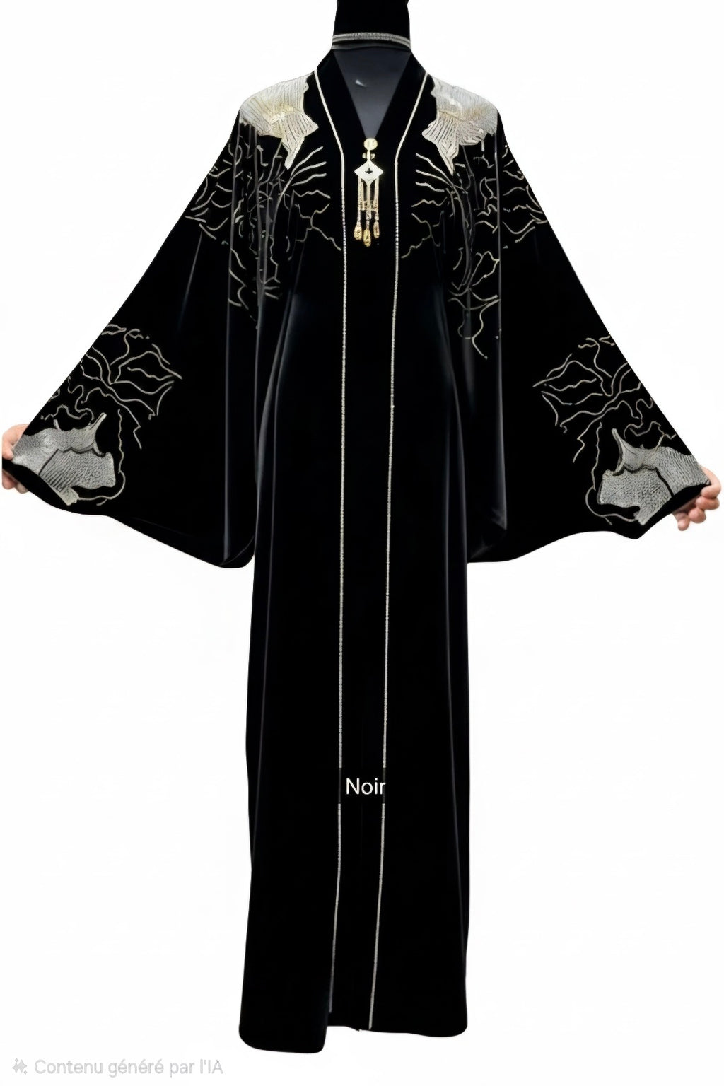 Abaya Dubai : Ensembles 2 piéces avec col assorti